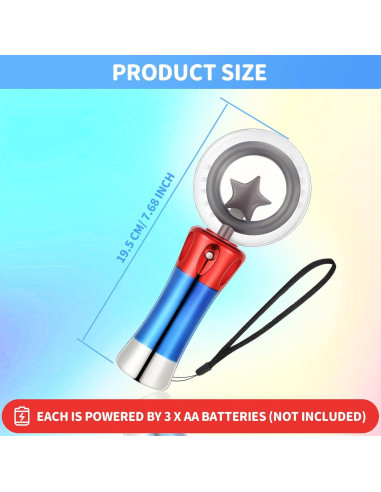 Varitas Mágicas Iluminadas Jerify - 6 Piezas 19.5 cm