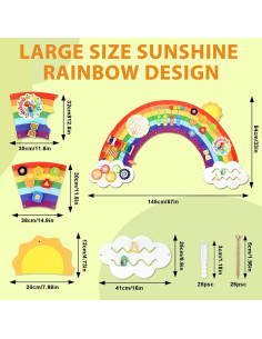 Panel de Actividad de Madera Justforjoyful 150cm Montessori 2