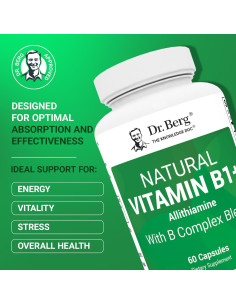Suplemento Complejo de Vitaminas B Dr. Berg - 60 Cápsulas 2
