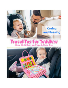 Tablero Ocupado Montessori Walenty Unicornio Rosa 8 Páginas 2