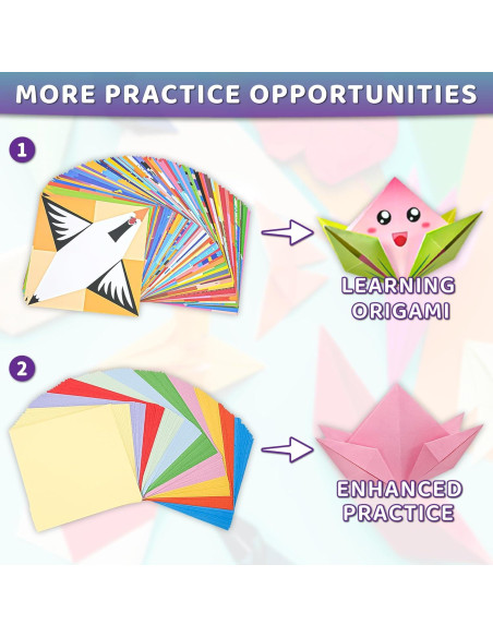 Kit de Origami Mobyke 238 Hojas para Niños con Instrucciones