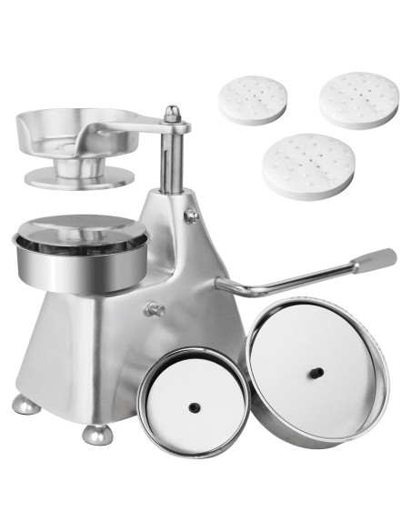 Prensa de Hamburguesas Hakka SL-035 Acero Inoxidable 3 en 1