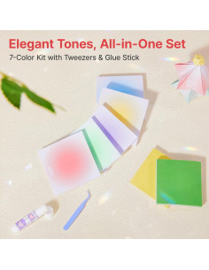 Papel Origami Leven, Kit de 600 Hojas Cuadradas 8x8 cm 2