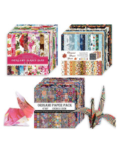 Kit de Papel Origami 15x15 cm 150 Hojas Doble Cara Chiyo