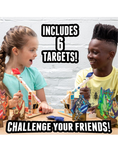 Juego de Guerras de Catapultas Boy Craft - 20 Piezas de Madera