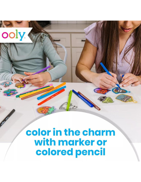 Kit de Arte que Se Encoge Ooly Cute Crew 28 Piezas DIY