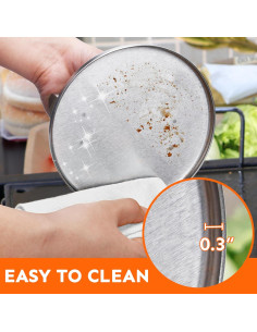 Prensa de Hamburguesas HULISEN 15 cm Acero Inoxidable Aplastar 2