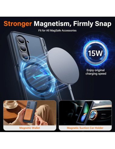 Funda MOBOSI para Samsung Galaxy Z Fold 6 con Soporte Negro