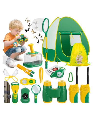 Kit de Exploración al Aire Libre GPUSFAK con Tienda y Walkie Talkies