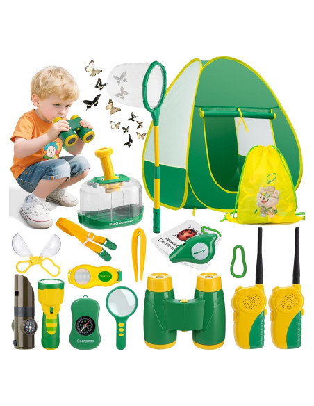 Kit de Exploración al Aire Libre GPUSFAK con Tienda y Walkie Talkies