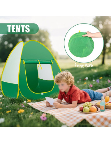 Kit de Exploración al Aire Libre GPUSFAK con Tienda y Walkie Talkies