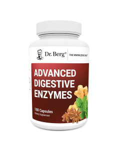 Enzimas Digestivas Avanzadas Dr. Berg 180 Cápsulas con Vinagre