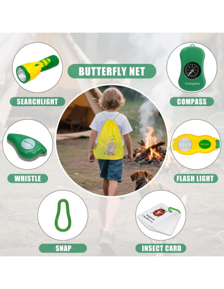 Kit de Exploración al Aire Libre GPUSFAK con Tienda y Walkie Talkies