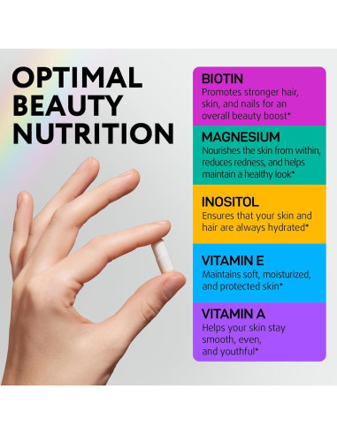 Suplemento de Biotina 10,000 mcg IQ BIOLOGY - 60 Cápsulas
