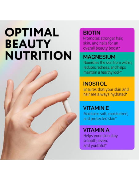 Suplemento de Biotina 10,000 mcg IQ BIOLOGY - 60 Cápsulas