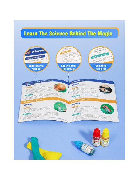 Kit Científico 60+ Melican para Niños 5-8 Años - Experimentos STEM Kit Científico 60+ Melican para Niños 5-8 Años - Experimentos STEM