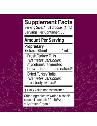 Extracto de Cola de Pavo Host Defense 30ml - Suplemento Digestivo e Inmunitario