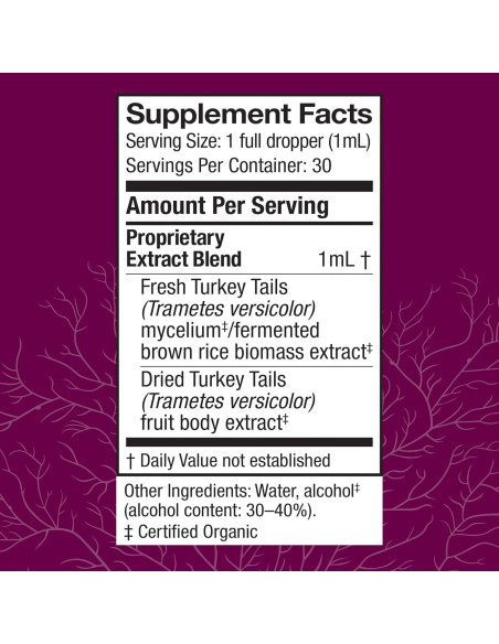 Extracto de Cola de Pavo Host Defense 30ml - Suplemento Digestivo e Inmunitario