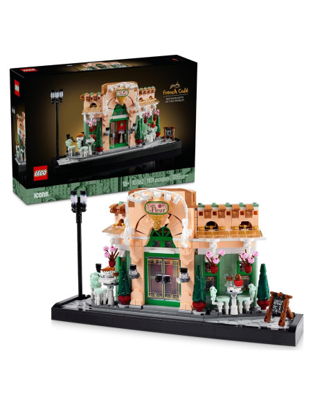 LEGO Icons Cafetería Francesa 10362 - Set de Construcción 1101 Piezas