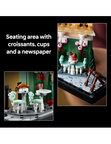 LEGO Icons Cafetería Francesa 10362 - Set de Construcción 1101 Piezas
