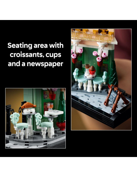 LEGO Icons Cafetería Francesa 10362 - Set de Construcción 1101 Piezas
