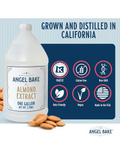 Extracto de Almendra Pura Saena 3.78 L - Sin Gluten, Vegano, Kosher 2