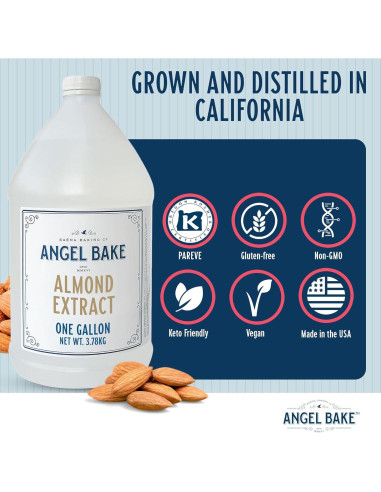 Extracto de Almendra Pura Saena 3.78 L - Sin Gluten, Vegano, Kosher