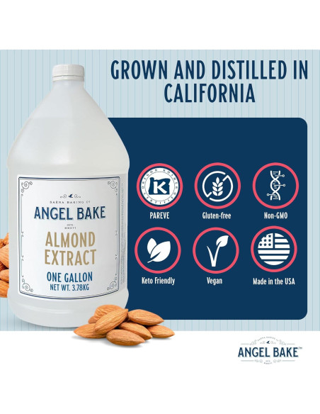 Extracto de Almendra Pura Saena 3.78 L - Sin Gluten, Vegano, Kosher