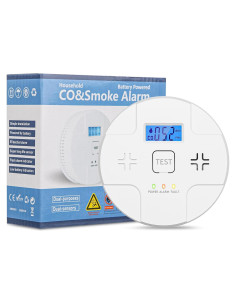 Alarma Combinada de Humo y Monóxido ARIKON 85 dB LCD