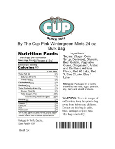 Caramelos de Menta de Invierno Verde By The Cup 680g 2