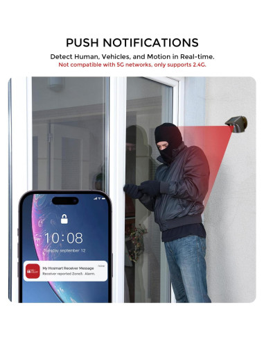 Alarma Inalámbrica Solar eMACROS Pro 3 con App - 457m