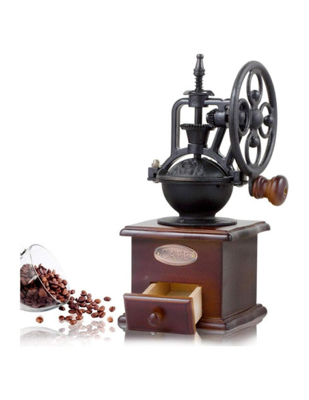 Molino de Café Manual YUEHUA de Madera Vintage 1.09 kg Molino de Café Manual YUEHUA de Madera Vintage 1.09 kg