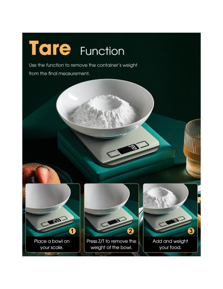 Balanza de Cocina Digital Mik-Nana 10 kg Plata LCD 6 Unidades