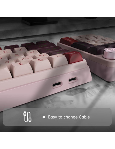 Teclado Mecánico KZZI K68 Pro Inalámbrico Compacto RGB