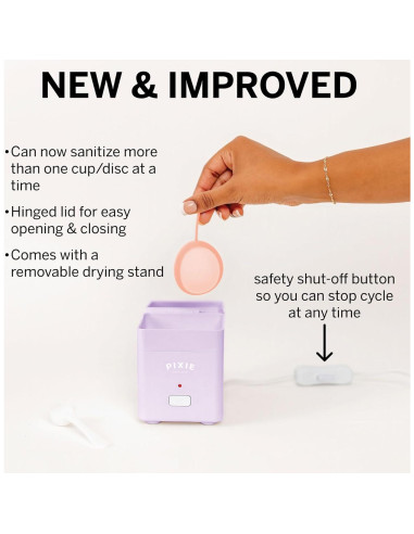 Esterilizador de Copa Menstrual Pixie - Eficaz y Rápido