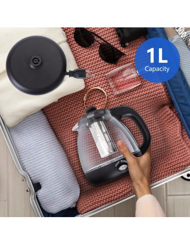 Hervidor Eléctrico Taylor Swoden 1L con Infusor de Té y Luz LED