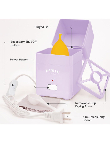 Esterilizador de Copa Menstrual Pixie - Eficaz y Rápido