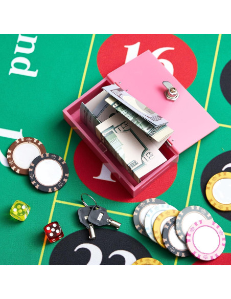 Caja Acrílica Rosa CroBlissful con Llaves y Bolsa de Almacenamiento