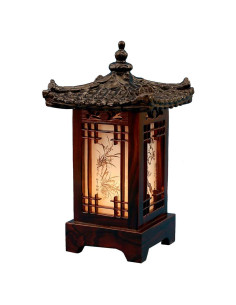 Lámpara de Madera Hecha a Mano Coreana | 24.99 cm | Antique Alive