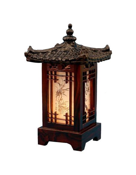 Lámpara de Madera Hecha a Mano Coreana | 24.99 cm | Antique Alive