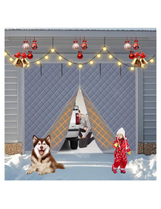 Cortina Aislante Térmica ZEIWEO para Puertas de Garaje 2.44x2.13m