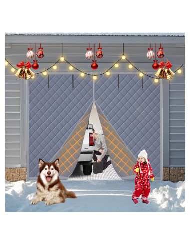 Cortina Aislante Térmica ZEIWEO para Puertas de Garaje 2.44x2.13m