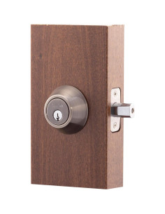 Cerrojo de Cilindro Simple Copper Creek DB2410AN Níquel Antiguo 2