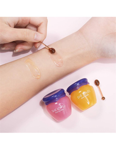 Mascarilla Labial Nocturna Jayris 2PCS Miel y Sakura 10g