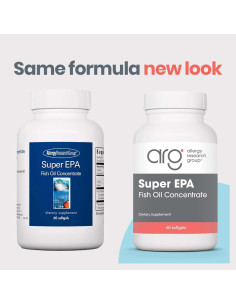 Suplemento Omega 3 Allergy Research Group Super EPA 60 Cápsulas 2