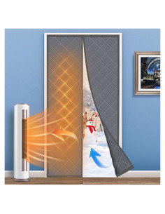 Cortina de Puerta Térmica Aislada Magnética LIAMST 81.28x203.2cm