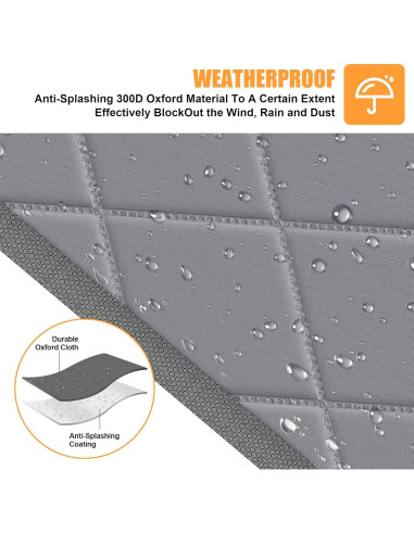 Cortina de Puerta Térmica Aislada Magnética LIAMST 81.28x203.2cm