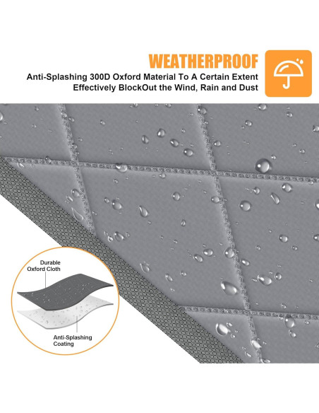 Cortina de Puerta Térmica Aislada Magnética LIAMST 81.28x203.2cm