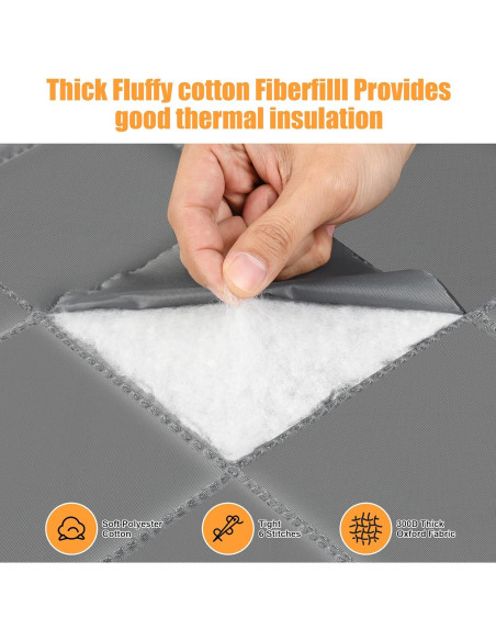 Cortina de Puerta Térmica Aislada Magnética LIAMST 81.28x203.2cm