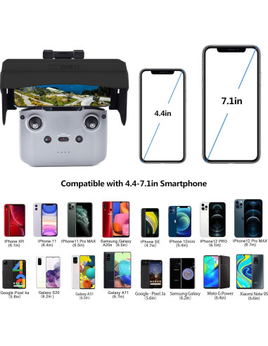 Capota Solar STARTRC para DJI Mini 2/3/Air 3 - Smartphone 11-18 cm